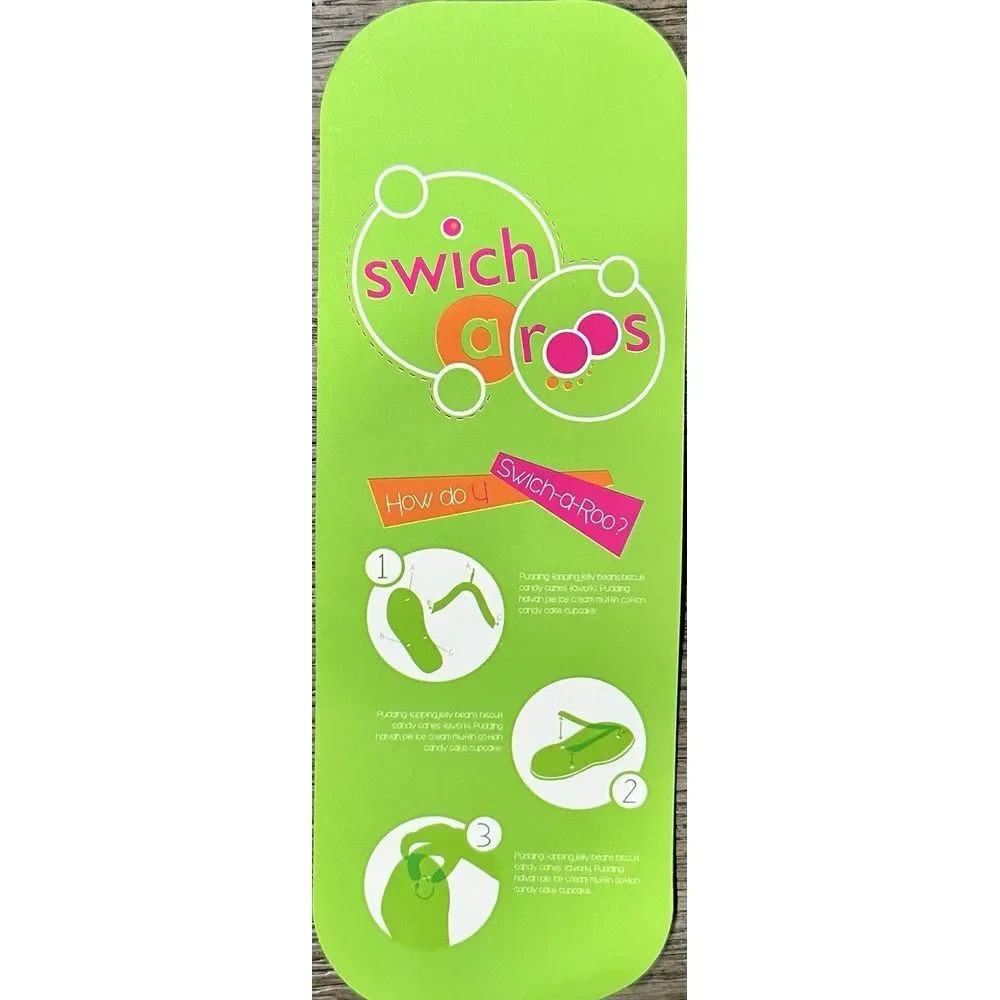 Sandals Swicharoos, 12 Flip Flop For Kids In One Shoe, Size 13/1 Beach, Casual